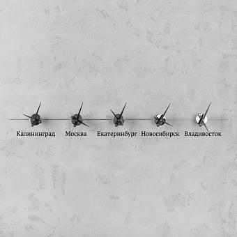 World 5 Centered Clock Cyrillic