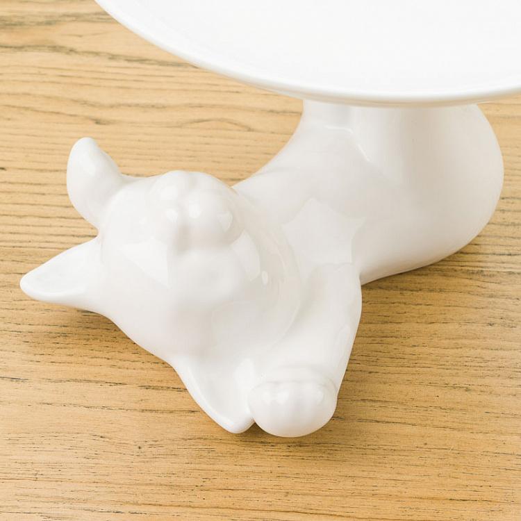 Сервировочная подставка-тортовница Котик, M Decorative Plate Cat Medium