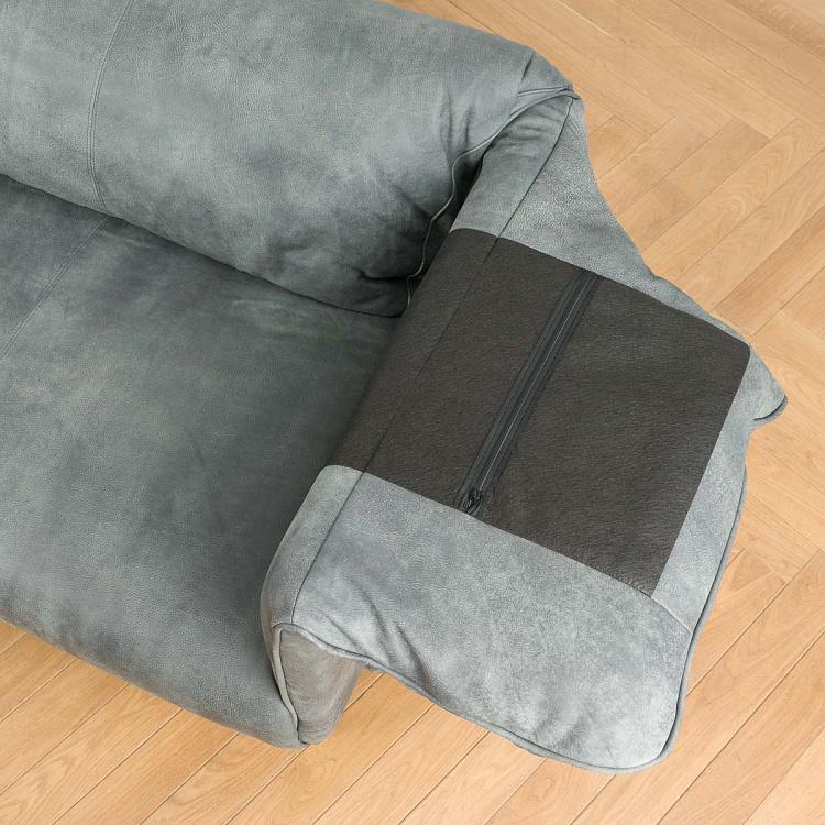 Трёхместный диван Хайвей Highway 3 Seater, Black Matt Metal RM