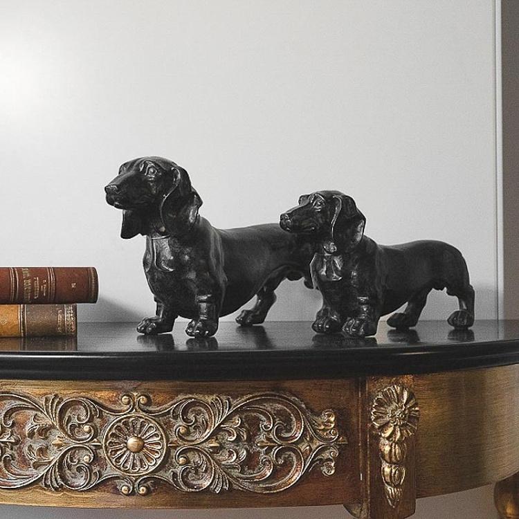 Статуэтка Антрацитовая такса Dachshund Anthracite