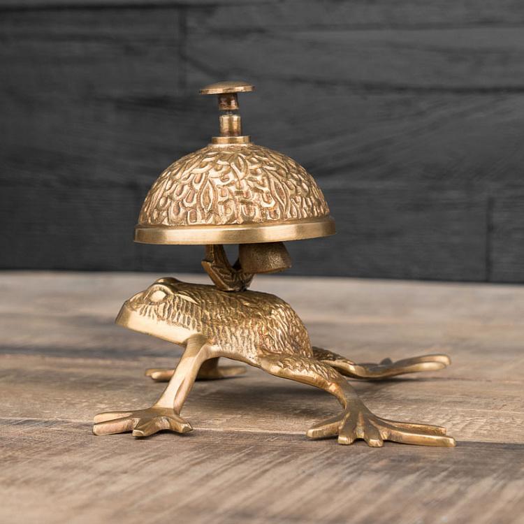 Настольный звонок Лягушка Golden Frog Bell