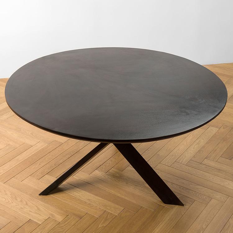 Круглый обеденный стол Серина Dining Table Cross Feet Serina