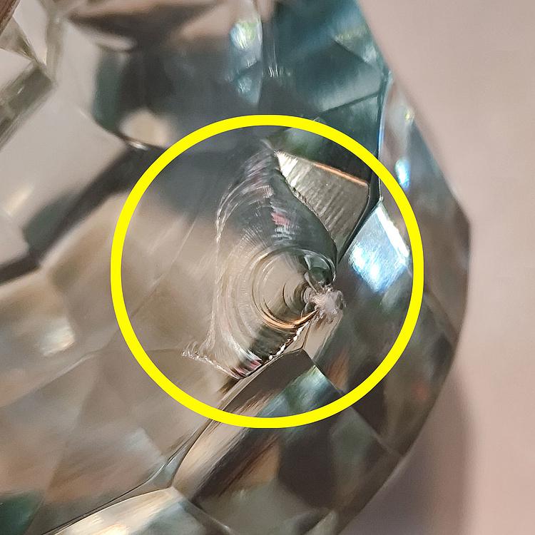 Двусторонняя дверная поворотная ручка Кристалл 2 дисконт Cristal 2 Swivel Door Knob discount