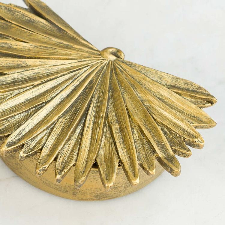 Шкатулка Пальмовый лист Tropical Leaf Box Gold