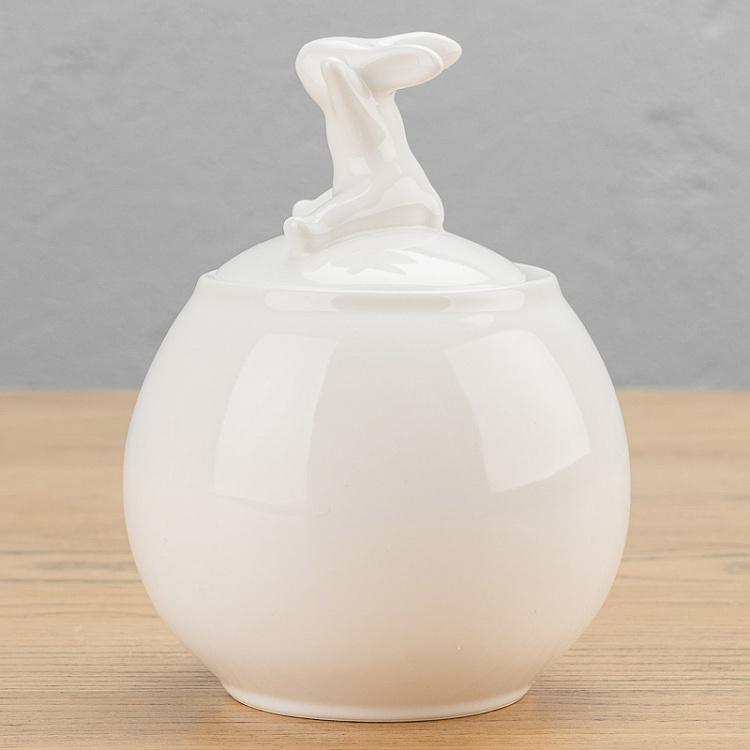 Сахарница с кроликом на крышке Rabbit On The Lid Sugar Bowl