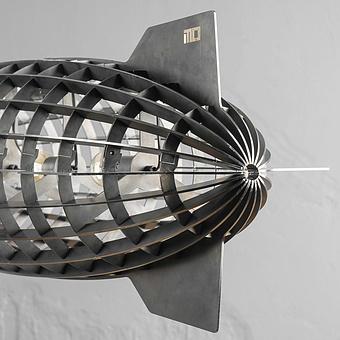 Люстра Zeppelin Pendant сталь Matte Gray