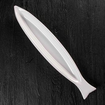 Atlantide Long Plate Poisson Blanc А Olives