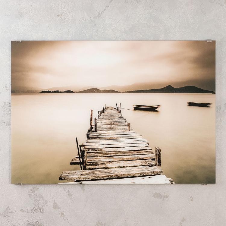 Принт на стекле Пристань Jetty Glass Art