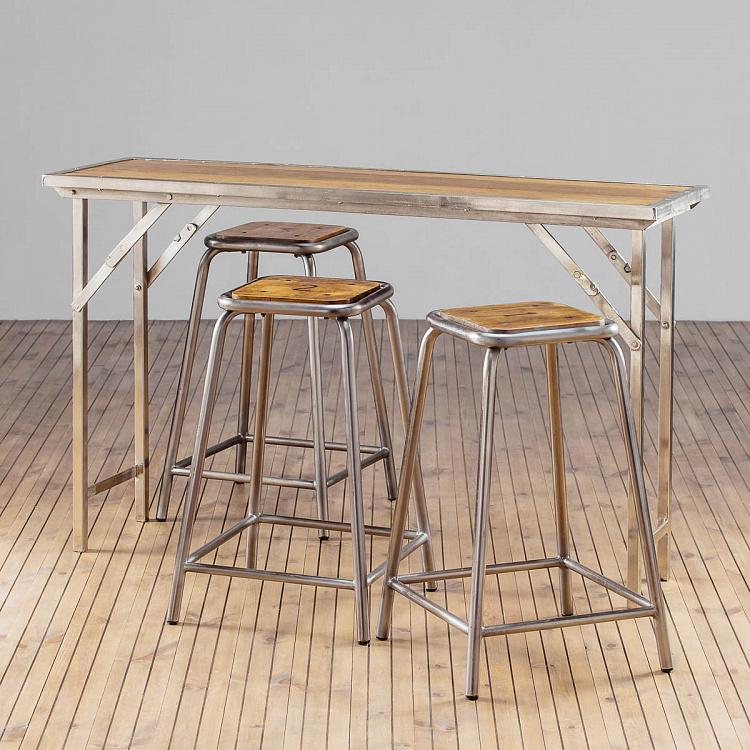 Складной консольный стол Время игр Iron And Wooden Console Playtime