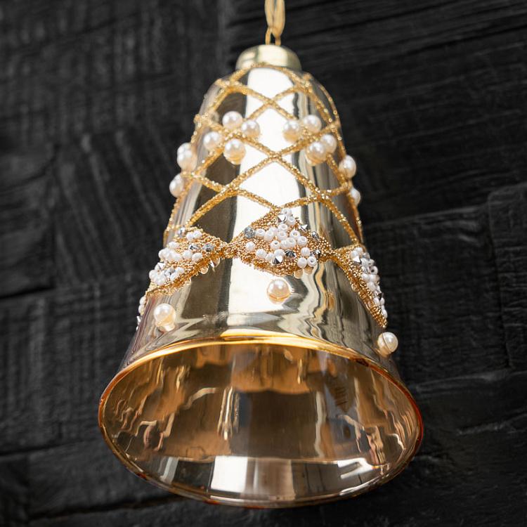 Набор из двух ёлочных игрушек Стеклянные колокольчики 2 Set Of 2 Glass Bells 2 12 cm