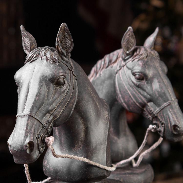 Набор из двух держателей для книг Кони 1 Bookend Horse Heads 1