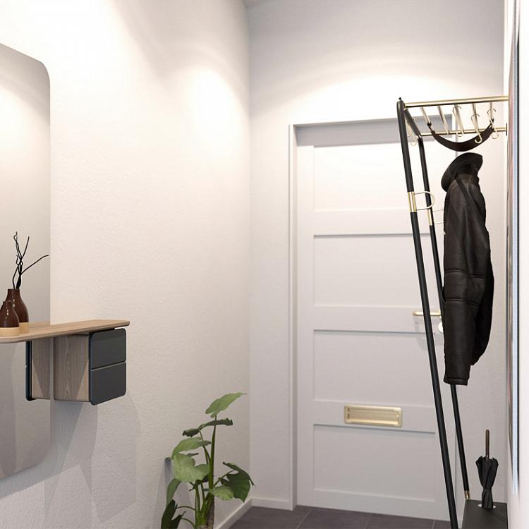 Белая напольная вешалка для одежды Лин Он Ми Lean On Me Clothes Rack White