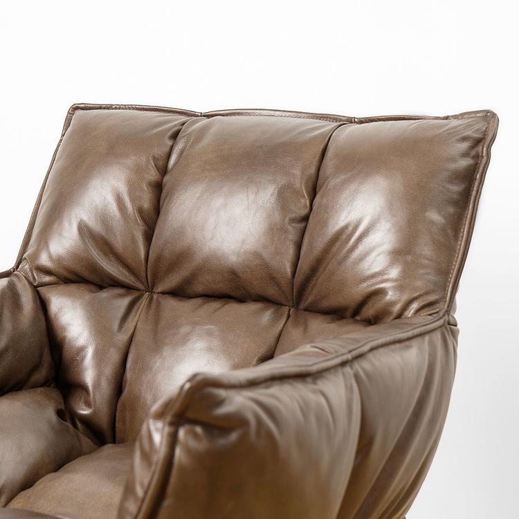 Вращающееся кресло Центр, чёрные матовые ножки Center Swivel Armchair, Black Matt Metal RM