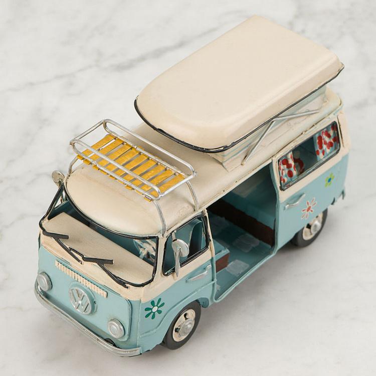 Фигурка Бело-голубой минивэн Toy Combi Van Clear Blue