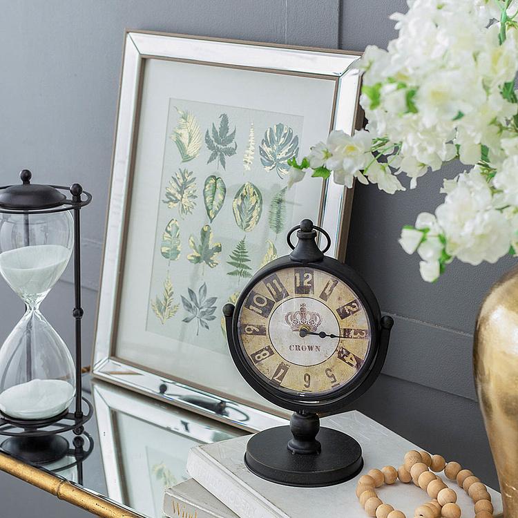 Настольные часы на подставке Корона  Crown Vintage Clock On Stand