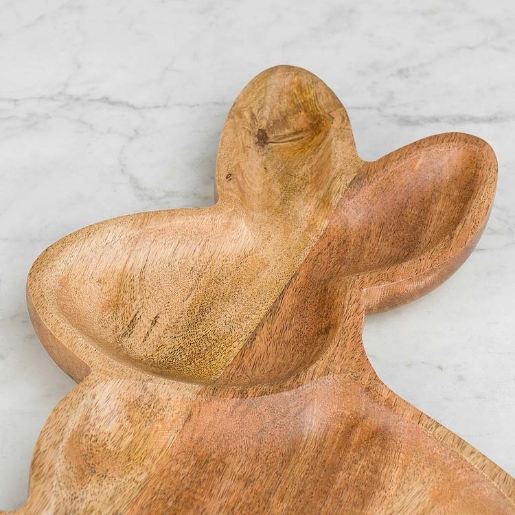 Подставка для мелочей Кролик Wooden Rabbit Trinket Tray