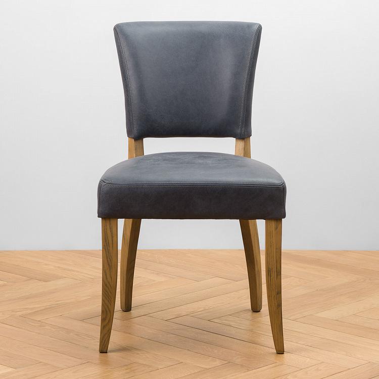 Стул Мами с заклёпками, светлые ножки Mami Dining Chair With Studs, Oak Brown