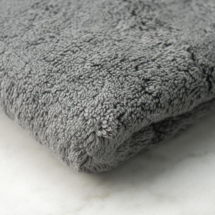 Тёмно-серое махровое полотенце-салфетка Олимпия 30x40 см Olympia Washcloth Towel Dark Grey 30x40 cm