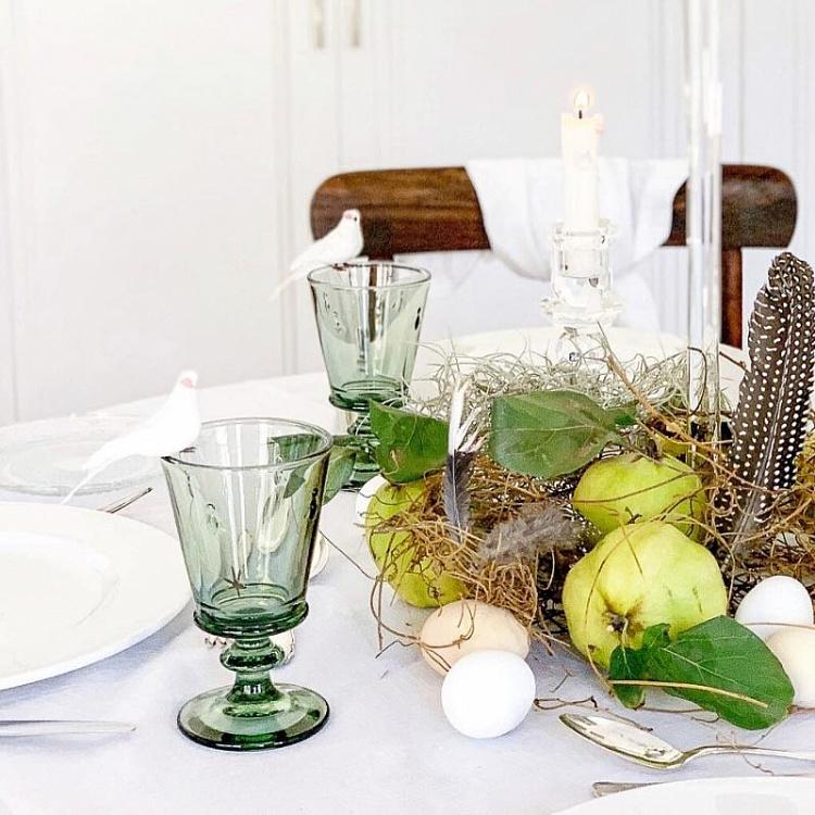 Зелёный бокал для вина Пчёлы Abeille Wine Glass Green