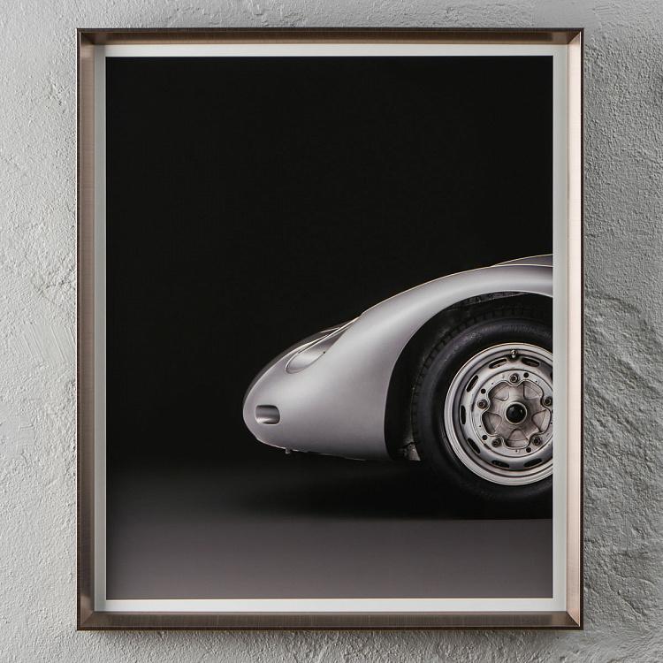 Фото-принт триптих в серебристой раме Порше 718 Set Of 3 Porsche 718 RSK, Pewter Frame