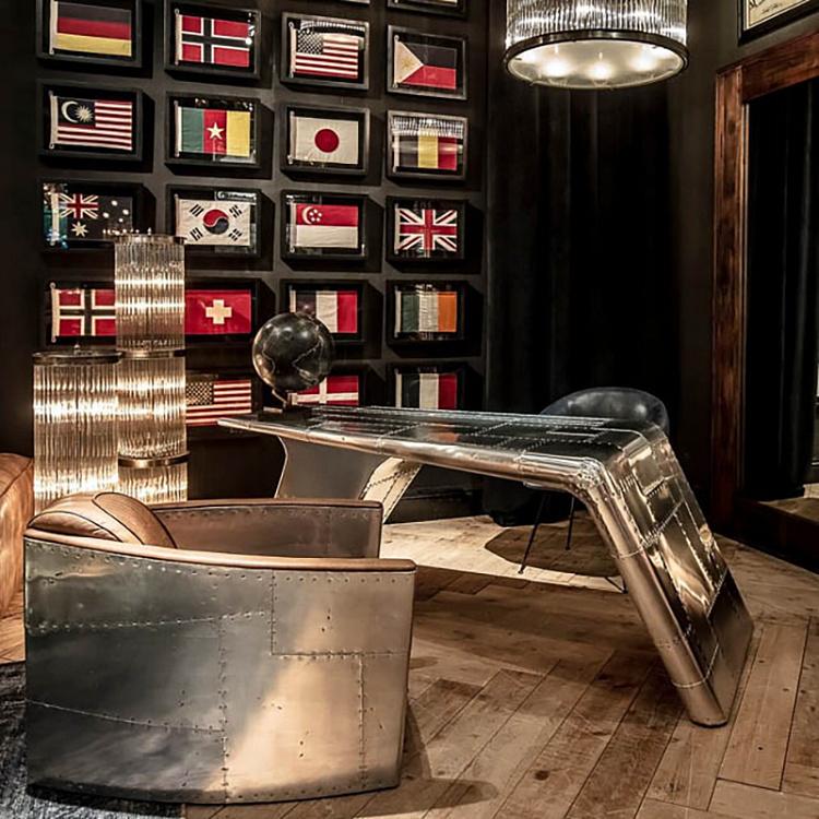 Кресло Авиатор Томкэт, металлическая отделка Aviator Tomcat Chair, Spitfire