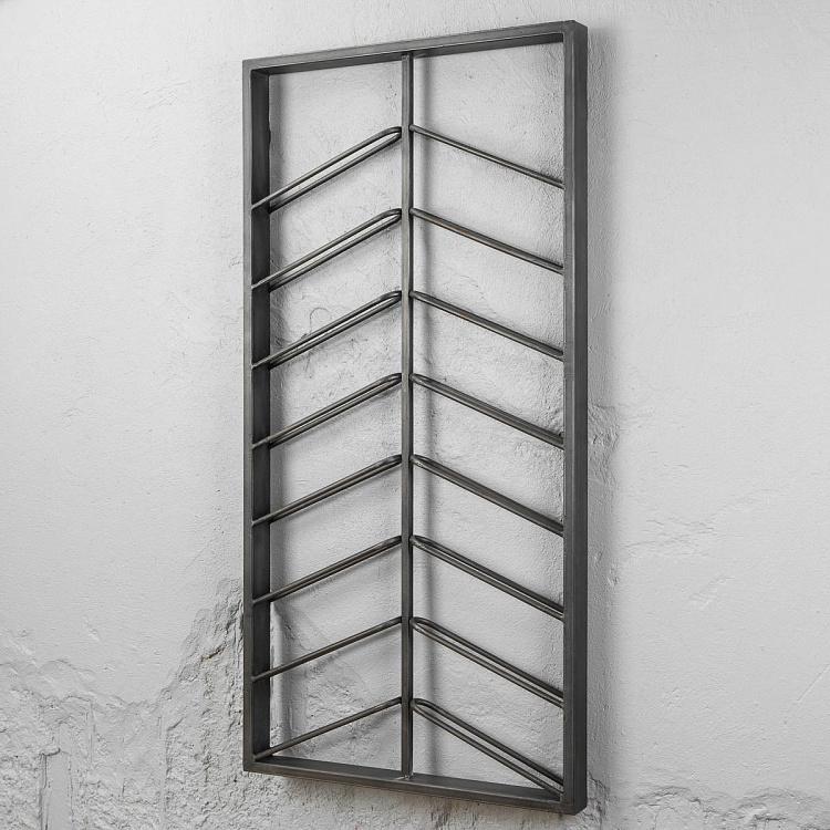 Подставка для бутылок настенная Wall Iron Bottles Holder