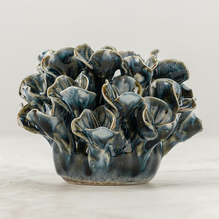 Синий подсвечник Марина Marina Candle Holder Blue