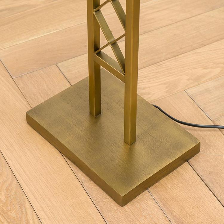 Торшер из латуни с патиной Искала Iscala Brass Patina Floor Lamp