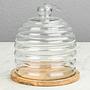 Деревянная доска с колпаком Bee Dish And Cover Small