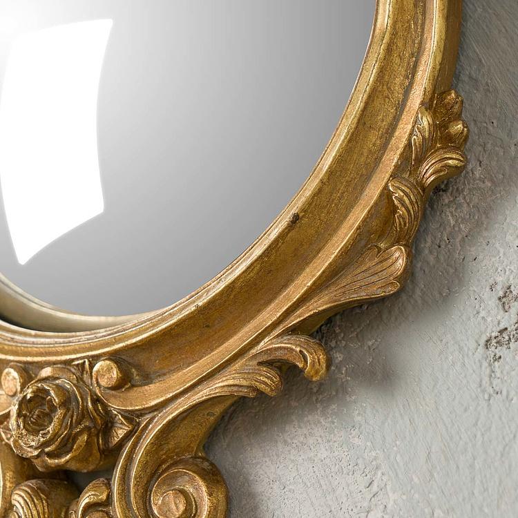 Выпуклое зеркало в золотой раме XVIII век 18Th Century Convex Mirror Gold