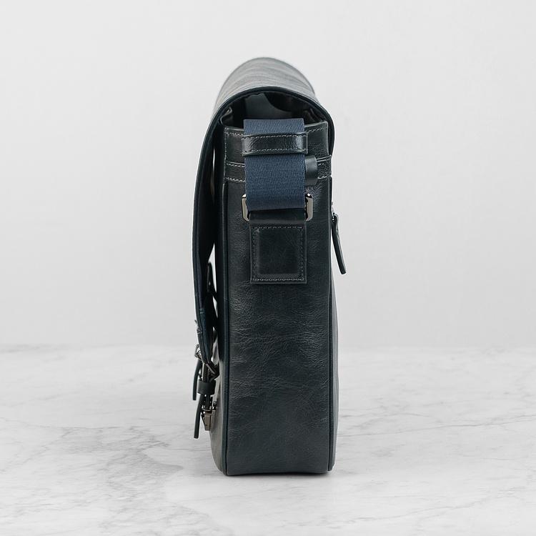 Кожаная мужская сумка-портфель Мессенджер Satchel Messenger Bag