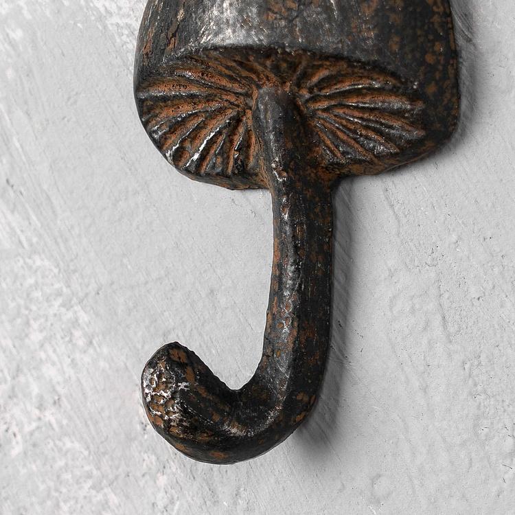 Набор из трёх крючков Грибы Set Of 3 Hooks Mushrooms Cast Iron