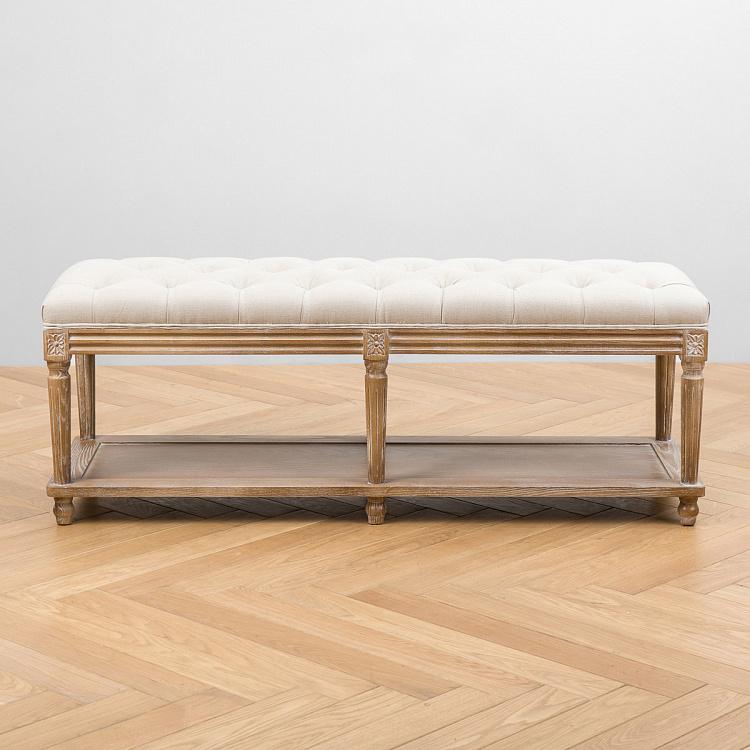 Скамейка Жан-Пьер, песочные ножки Jean-Pierre Ottoman, Oak Sandwashed