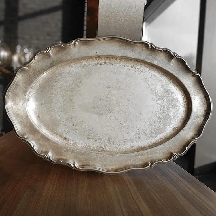 Винтажный серебряный поднос 9 Vintage Old Silver Plate 9
