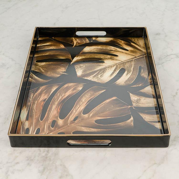 Поднос Золотая монстера Golden Monstera Tray