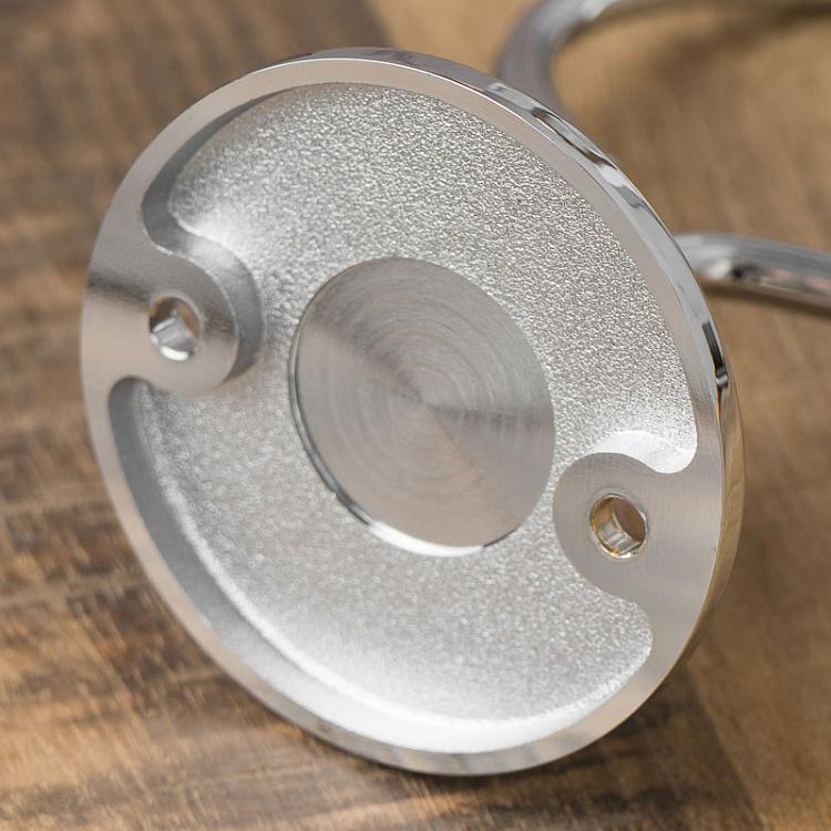 Настенный чёрный стакан для зубных щёток в подставке цвета хром Tumbler Holder Chrome And Black