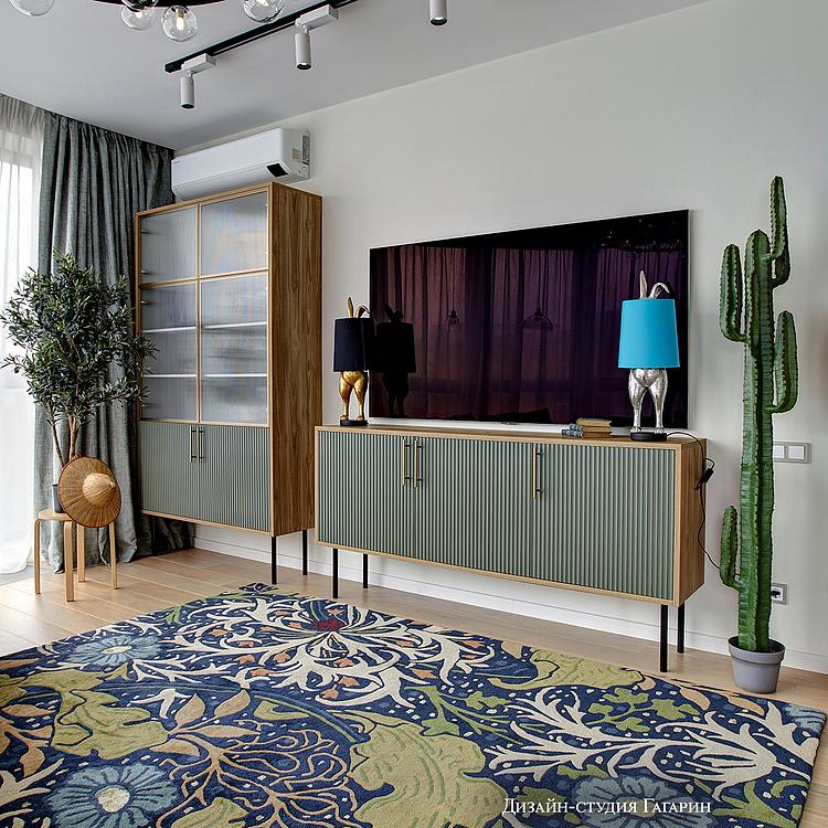 Настольная лампа Робкий кролик с чёрным абажуром Table Lamp Hiding Bunny Black