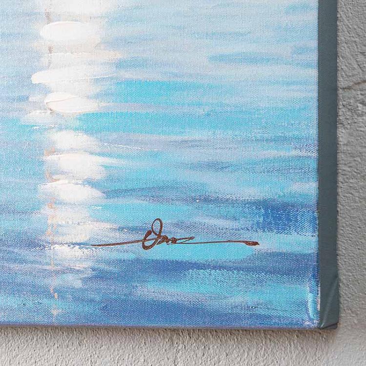 Картина акрилом на холсте  На море Canvas Acrylic Painting At Sea