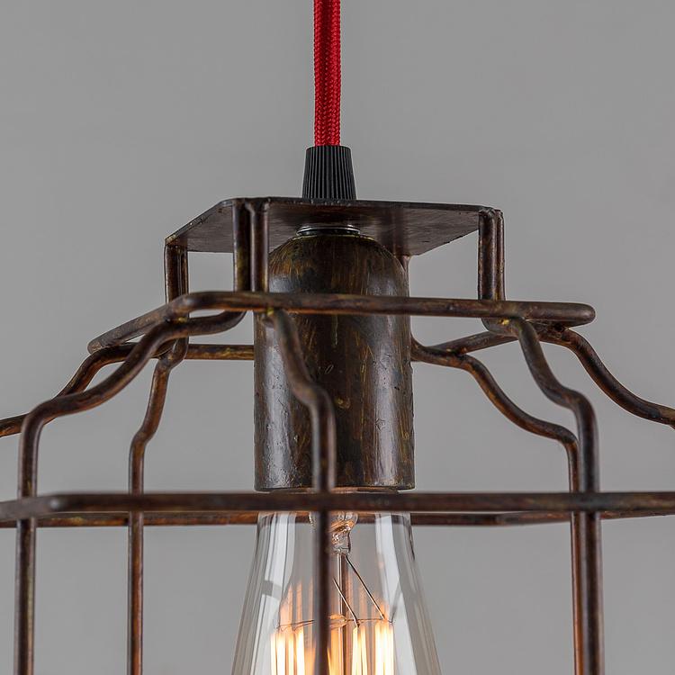 Подвесной светильник, проволока Hanging Lamp In Rusty Wire