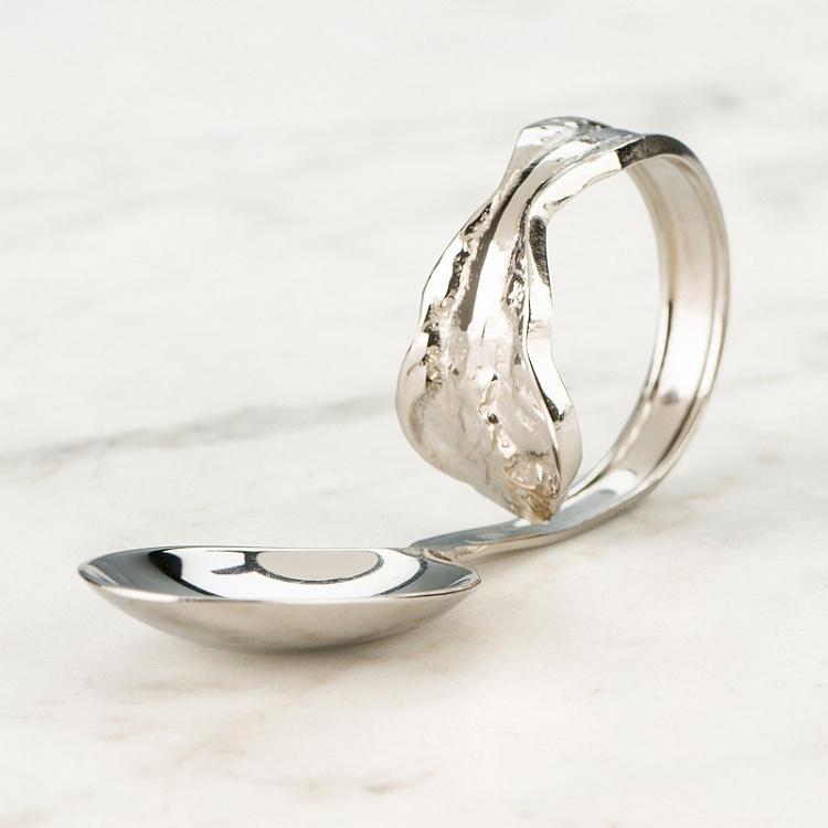 Кольцо для салфетки Ложка Spoon Napking Ring Silver