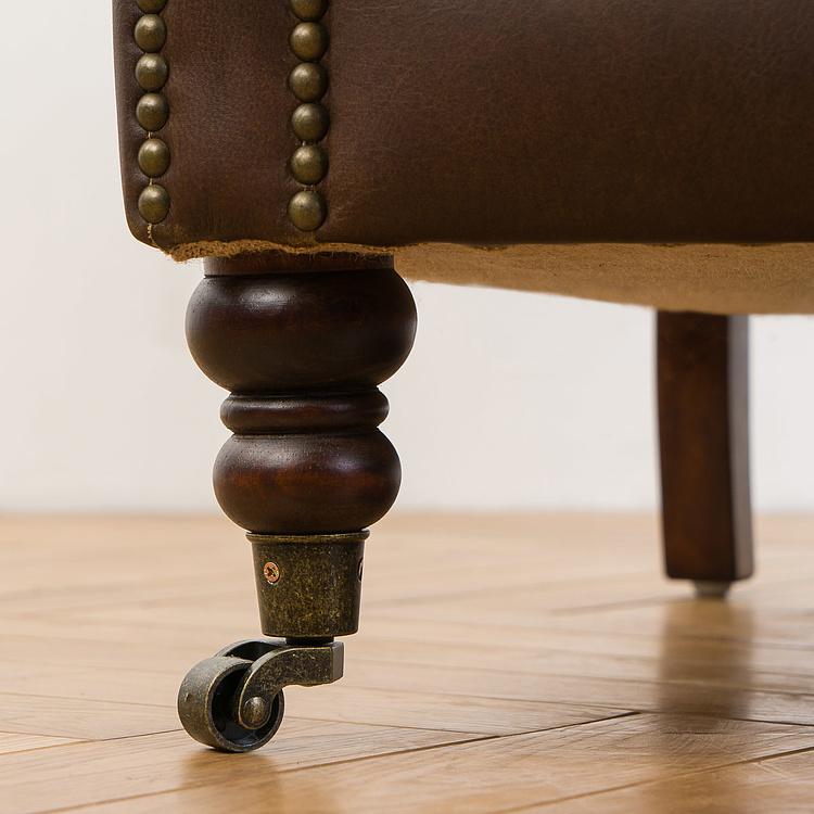 Кресло Джон, красно-коричневые ножки John Armchair, Red Brown Wood D