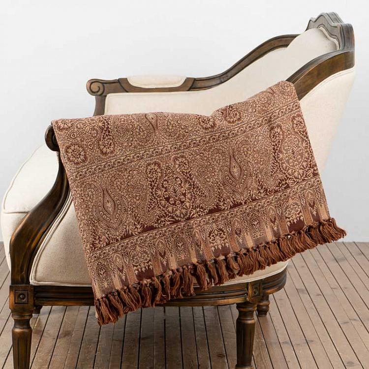 Двустороннее покрывало Агонда, жаккард и варёная шерсть, 150x310 см Pure Wool Jacquard Throw Agonda 150x310 cm