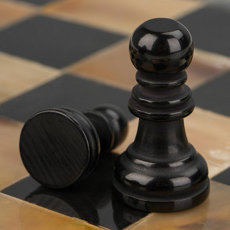 Настольная игра шахматы из рога Буффало Buffalo Chess Game