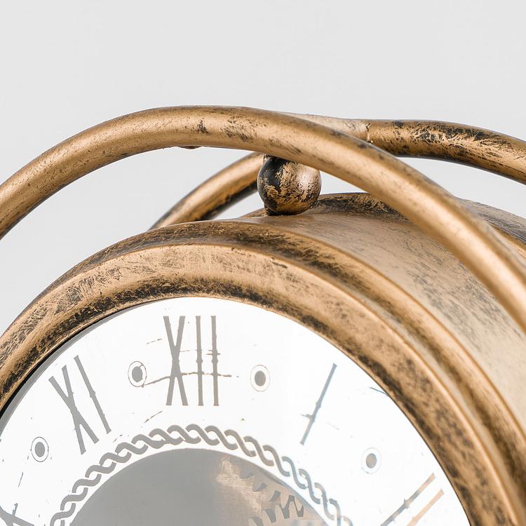 Настольные часы Индастриал Ретро с шестерёнками Industrial Retro Table Clock With Gears