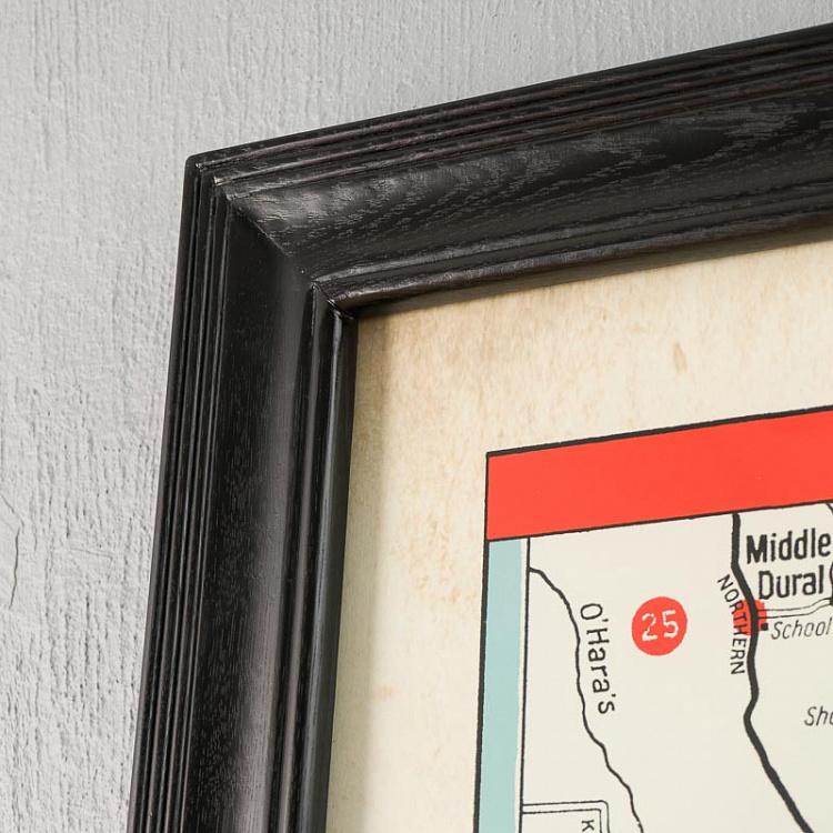 Картина-принт Карта Сиднея, L Map Sydney Large