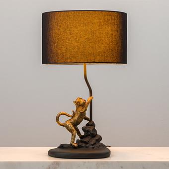 Monkey On Rock Table Lamp