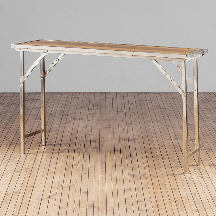 Складной консольный стол Время игр Iron And Wooden Console Playtime