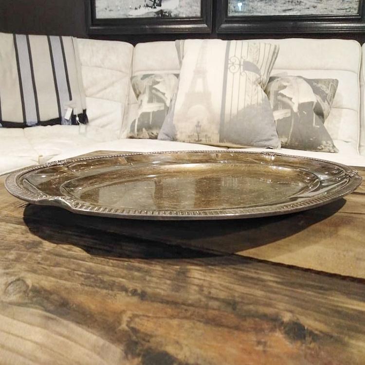 Винтажный серебряный поднос 2 Vintage Old Silver Plate 2