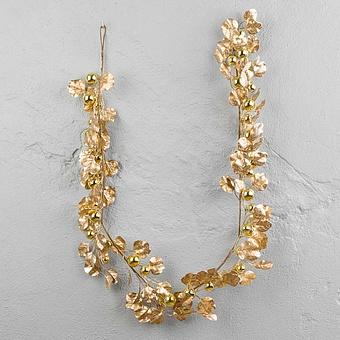 Ball Leaf Garland Gold 183 cm