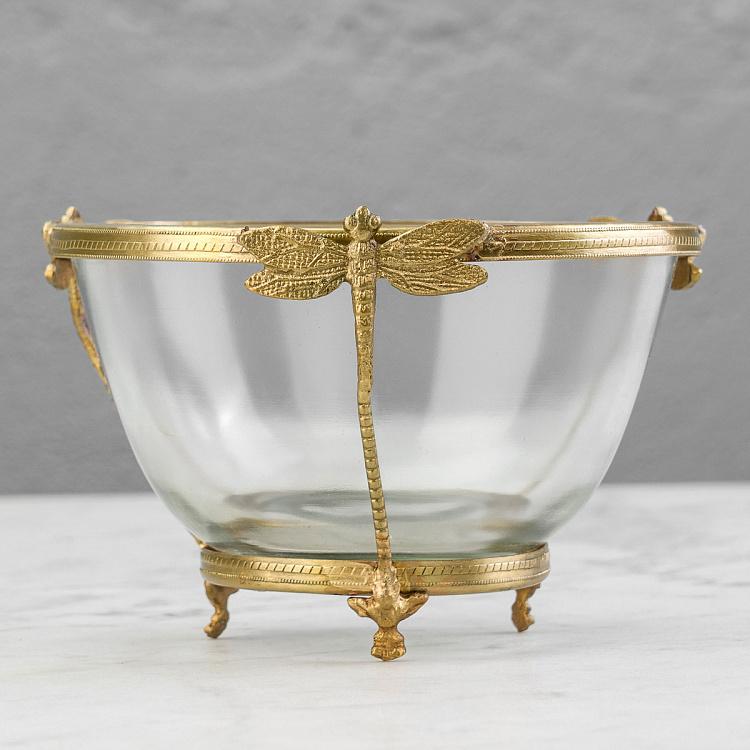 Подсвечник Стрекоза Dragonfly Glass Bowl